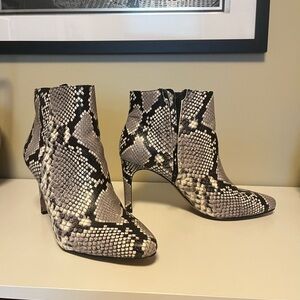 Banana Republic Snakeskin Ankle Boots